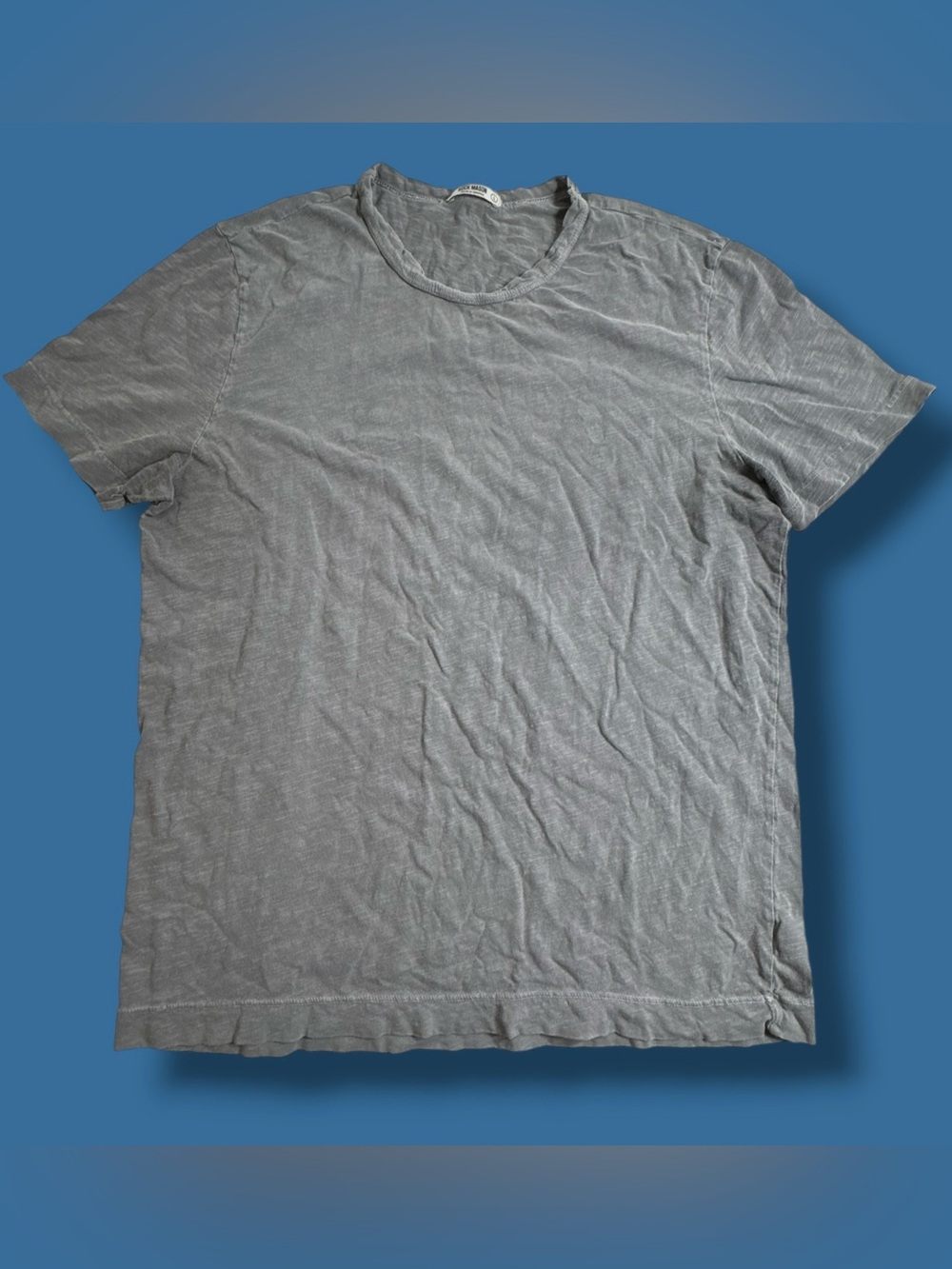 Buck Mason T-Shirt Men's Large Made In USA Gray *flaw*